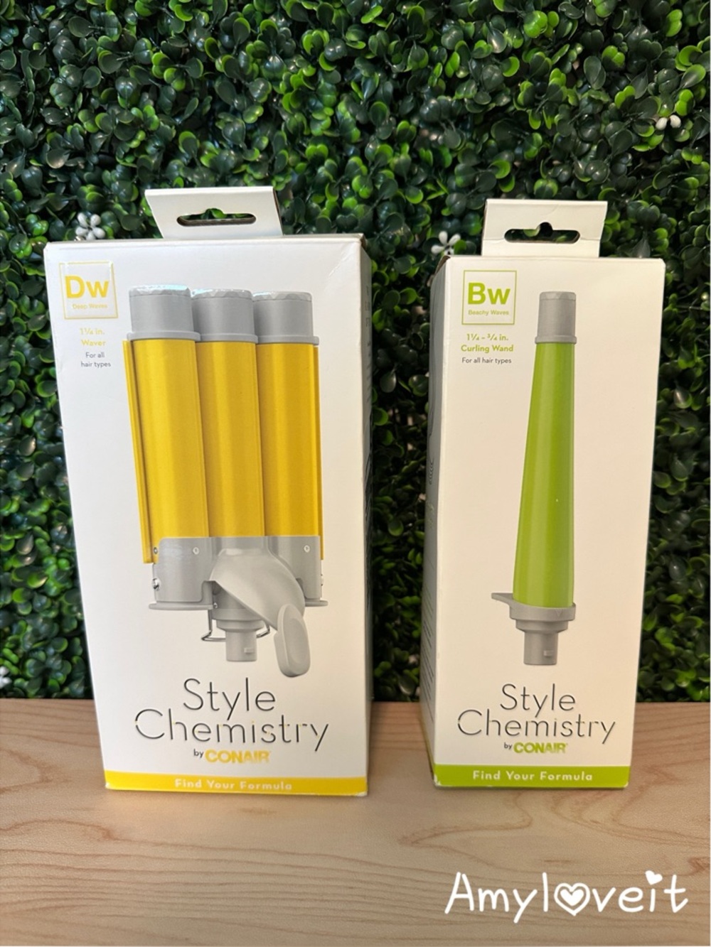 Contair Style Chemistry Curling Wand & Deep Wave Attachments Set #97